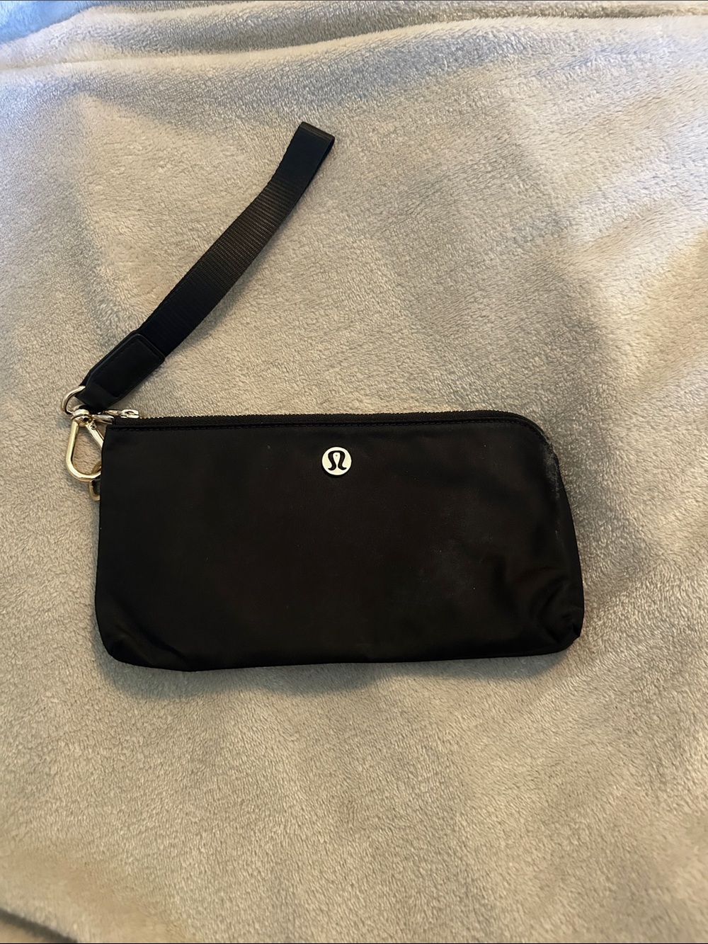 lululemon athletica Black Wristlet Pouch with Logo